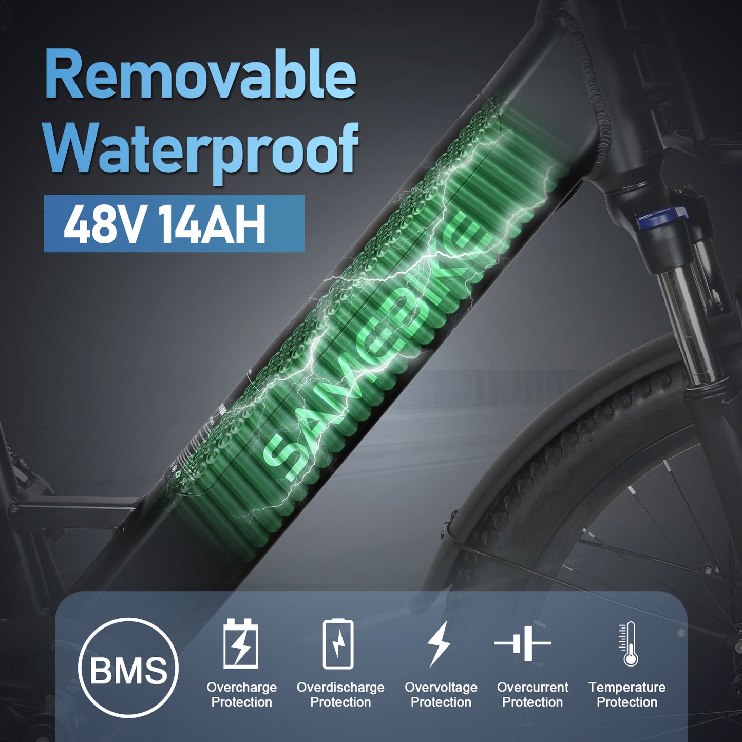 Samebike XD26, Black