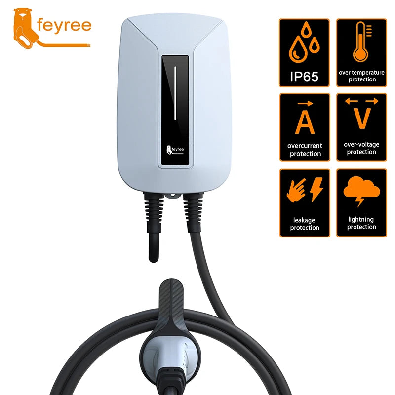 Feyree EV Charger Type2 Plug EVSE Wallbox