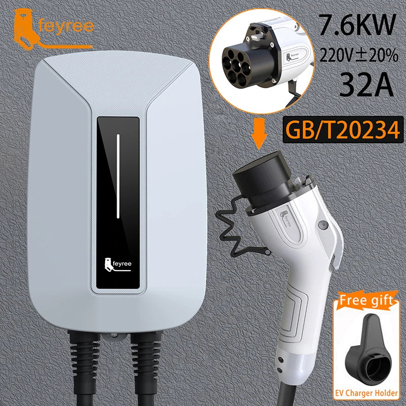 Feyree EV Charger Type2 Plug EVSE Wallbox