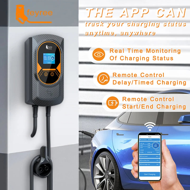 Feyree EV Charging Station 32A Electric Vehicle Car Charger