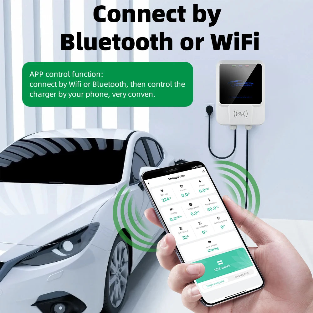 EVSUN EV Charger Type 2  Wifi Control